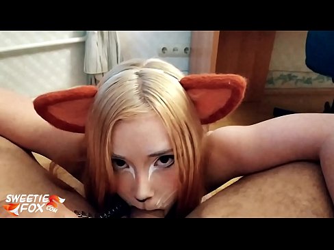 ❤️ Kitsune gbe dick ati pẹlu ni ẹnu rẹ ❤️❌ Ibalopo ☑